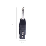 Max Maxb 3 Pin XLR Female to 6.35mm Male Mono Jack Lead Adapter Microphone Leader