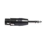 Max Maxb 3 Pin XLR Female to 6.35mm TRS Male Stereo Plug-In Audio Adapter