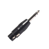 Max Maxb 3 Pin XLR Female to 6.35mm TRS Male Stereo Plug-In Audio Adapter