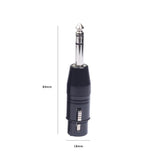 Max Maxb 3 Pin XLR Female to 6.35mm TRS Male Stereo Plug-In Audio Adapter