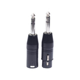 Max Maxb 3 Pin XLR Female to 6.35mm TRS Male Stereo Plug-In Audio Adapter