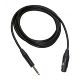 Max Maxb Microphone Cable - XLR Female to Jack 6.35 / 6.5 mm ( 1/4" ) Male Plug 3M