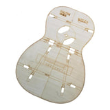 Max Maxb 23inch Wood Ukulele Body Template Small Four-string Guitar Making Mold Shape