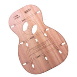Max Maxb 26inch Wood Ukulele Body Template Small Four-string Guitar Making Mold Shape