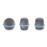 Max Replacement Blue Steel Mesh Microphone Grill Head Parts Accessory BETA 57A