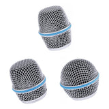 Max Replacement Blue Steel Mesh Microphone Grill Head Parts Accessory BETA 57A