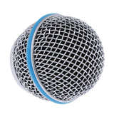 Max Replacement Blue Steel Mesh Microphone Grill Head Parts Accessory BETA 58A