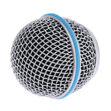 Max Replacement Blue Steel Mesh Microphone Grill Head Parts Accessory BETA 58A