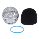 Max Replacement Blue Steel Mesh Microphone Grill Head Parts Accessory BETA 58A