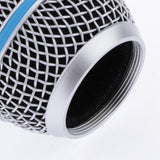 Max Replacement Blue Steel Mesh Microphone Grill Head Parts Accessory BETA 58A