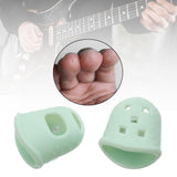 Max 2pcs Soft Kalimba Finger Protector Thumb Picks for Beginner Accs Light Green