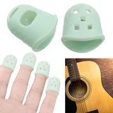 Max 2pcs Soft Kalimba Finger Protector Thumb Picks for Beginner Accs Light Green