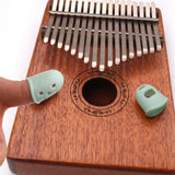 Max 2pcs Soft Kalimba Finger Protector Thumb Picks for Beginner Accs Light Green