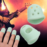 Max 2pcs Soft Kalimba Finger Protector Thumb Picks for Beginner Accs Light Green