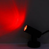 Max Maxb LED RGB DJ Stage Light Spotlight Moving Head for Concert Party Black-Red