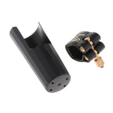 Max Maxb Soprano Saxophone Sax Mouthpiece Cap and Gold-plated Ligature