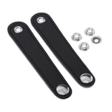 Max Maxb 2pcs PU Leather Adjustable Straps Buckle for Accordion Full Black 12cm