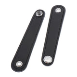 Max Maxb 2pcs PU Leather Adjustable Straps Buckle for Accordion Full Black 12cm
