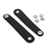 Max Maxb 2pcs PU Leather Adjustable Straps Buckle for Accordion Full Black 12.2cm