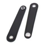 Max Maxb 2pcs PU Leather Adjustable Straps Buckle for Accordion Full Black 12.2cm