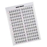 Max Guitar Chord Chart Portable On the Go Great for Beginners 12x16 inch