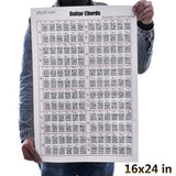 Max Guitar Chord Chart Portable On the Go Great for Beginners 12x16 inch