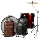 Max PU Leather Drum Stick Drumsticks Bag Carrying Case Parts Accessory Black