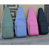 Max Maxb Bamboo Flute Bag Double Shoulder Backpack Flute Bag Students Thickened Blue