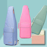 Max Maxb Bamboo Flute Bag Double Shoulder Backpack Flute Bag Students Thickened Blue