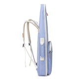 Max Maxb Bamboo Flute Bag Double Shoulder Backpack Flute Bag Students Thickened Blue