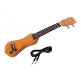 Max Maxb 21 Inch Soprano Beginner Ukulele Solid Wood Uke with 3.5mm Audio Cable
