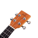 Max Maxb 21 Inch Soprano Beginner Ukulele Solid Wood Uke with 3.5mm Audio Cable