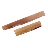 Max Maxb Camel Bone Guitar Bridge Nut 43mm and Saddle for Folk Acoustic Guitar