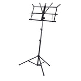 Max Maxb High Quality Metal Folding Sheet Music Stand Holder Tripod Foldable Black