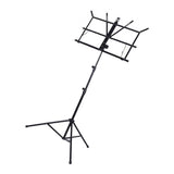Max Maxb High Quality Metal Folding Sheet Music Stand Holder Tripod Foldable Black