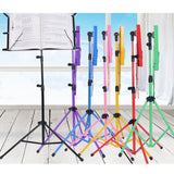 Max Maxb High Quality Metal Folding Sheet Music Stand Holder Tripod Foldable Black