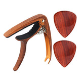 Max Maxb Red Sandalwood Guitar Capo Guitar Pick for Classical Guitar Ukulele Parts