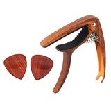 Max Maxb Red Sandalwood Guitar Capo Guitar Pick for Classical Guitar Ukulele Parts