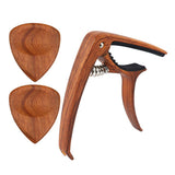 Max Maxb Acoustic Folk Classical Guitar Capo Tuning Clamp and Picks CHACATE PRETO
