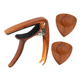 Max Maxb Acoustic Folk Classical Guitar Capo Tuning Clamp and Picks CHACATE PRETO