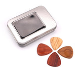 Max Maxb Red Sandalwood Guitar Picks Plectrum w/ Case Vintage Style Guitar Parts