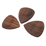 Max Maxb 2 Pieces Guitar Bass Picks Plectrum Solid Wood Classic Gold Sandalwood