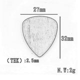 Max Maxb 2 Pieces Guitar Bass Picks Plectrum Solid Wood Classic Gold Sandalwood
