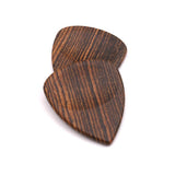 Max Maxb 2 Pieces Guitar Bass Picks Plectrum Solid Wood Classic Gold Sandalwood