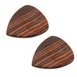 Max Maxb 2 Pieces Guitar Bass Picks Plectrum Solid Wood Classic Gold Sandalwood
