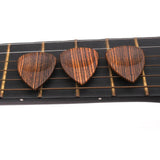 Max Maxb 2 Pieces Guitar Bass Picks Plectrum Solid Wood Classic Gold Sandalwood