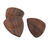 Max Maxb 2 Pieces Guitar Bass Picks Plectrum Solid Wood Classic Gold Sandalwood