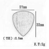 Max Maxb Sandalwood Guitar Picks Plectrum w/ Case Vintage Style for Folk Guitar Parts