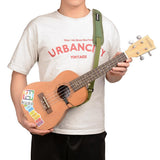 Max Adjustable Double Hook Ukulele Shoulder Strap Hands Free Green