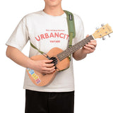 Max Adjustable Double Hook Ukulele Shoulder Strap Hands Free Green